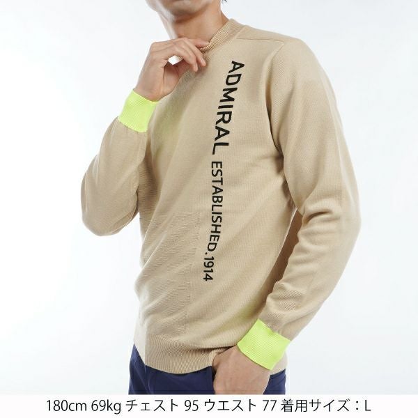 ツアーティー TOUR TEE メンズ メンズ ラインロゴ モックネックセーター ADMA466 詳細9