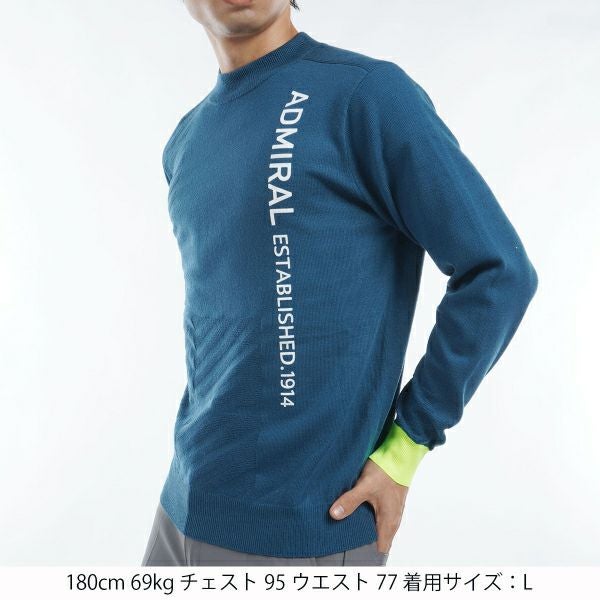 ツアーティー TOUR TEE メンズ メンズ ラインロゴ モックネックセーター ADMA466 詳細11