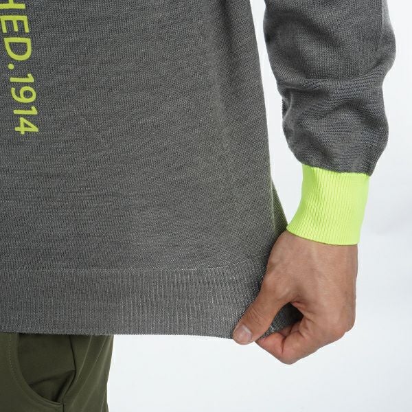 ツアーティー TOUR TEE メンズ メンズ ラインロゴ モックネックセーター ADMA466 詳細15