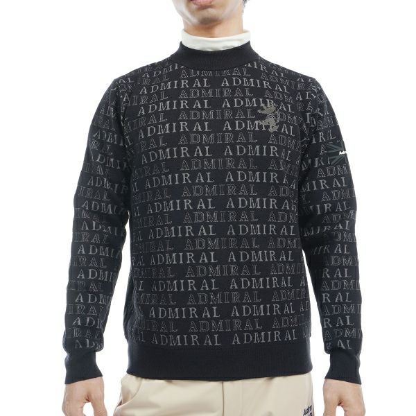 ツアーティー TOUR TEE メンズ メンズ ビッグランパント ロゴジャガード モックネックセーター ADMA480 詳細2