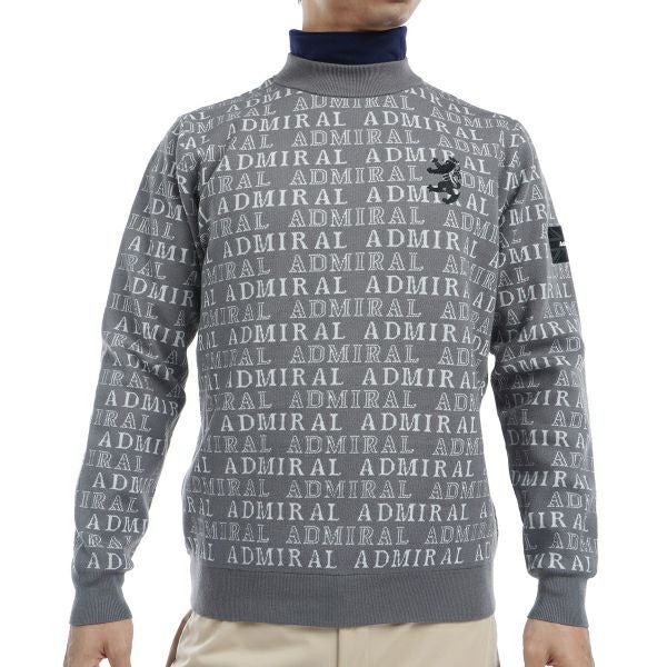 ツアーティー TOUR TEE メンズ メンズ ビッグランパント ロゴジャガード モックネックセーター ADMA480 詳細3