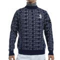 ツアーティー TOUR TEE メンズ メンズ ビッグランパント ロゴジャガード モックネックセーター ADMA480 詳細4