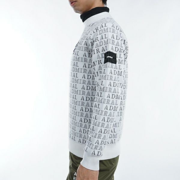 ツアーティー TOUR TEE メンズ メンズ ビッグランパント ロゴジャガード モックネックセーター ADMA480 詳細13