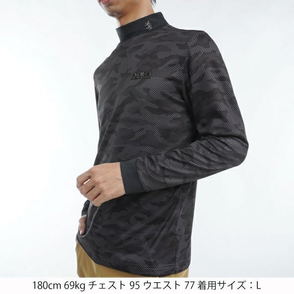 ツアーティー TOUR TEE メンズ メンズ 裏起毛 カモフラプリント ハイネックシャツ ADMA483 詳細8
