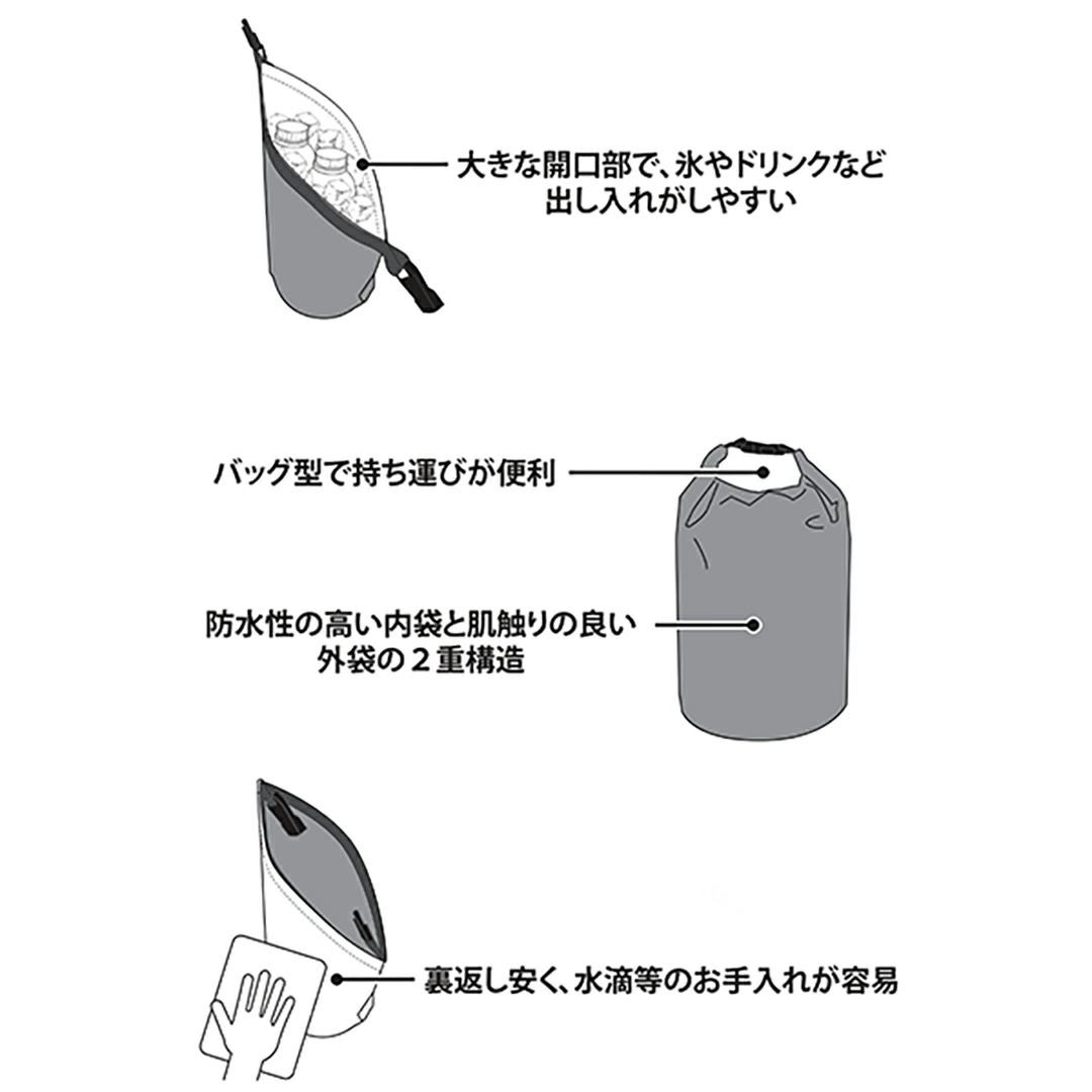 アドミラル ゴルフ Admiral GOLF メンズ レディース ユニセックス 氷嚢 ロールトップ式 ADMZ5AEC 詳細6