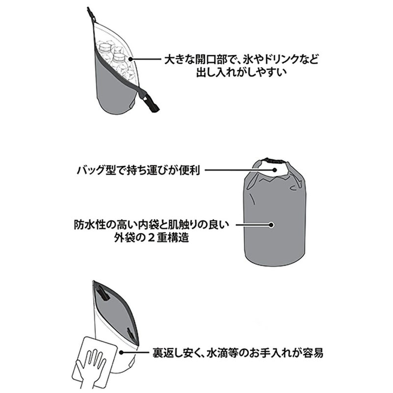 アドミラル ゴルフ Admiral GOLF メンズ レディース ユニセックス 氷嚢 ロールトップ式 ADMZ5AEC 詳細6