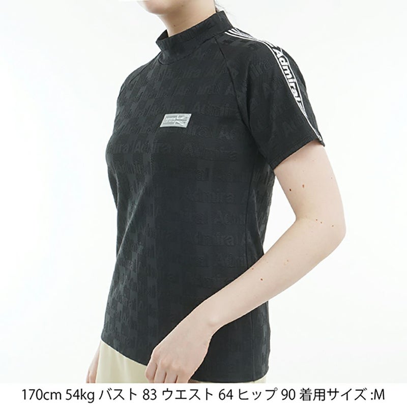 アドミラル ゴルフ Admiral GOLF レディース レディース ストライプジャガード モックネックシャツ ADLA503 詳細9