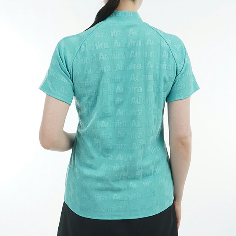 アドミラル ゴルフ Admiral GOLF レディース レディース ストライプジャガード モックネックシャツ ADLA503 詳細12