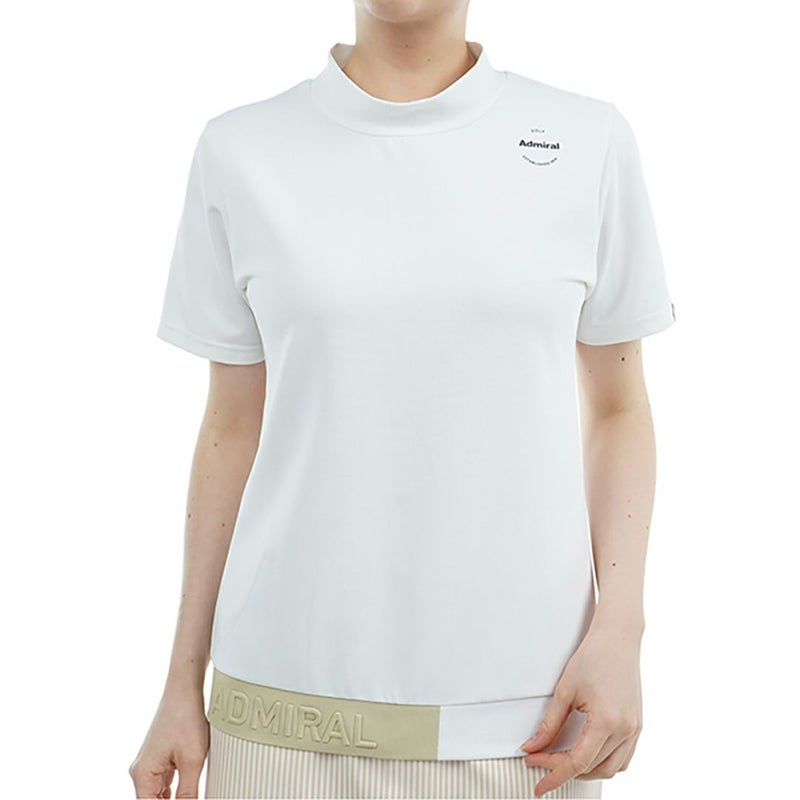 アドミラル ゴルフ Admiral GOLF レディース レディース ミニワッフル エンボスロゴ モックシャツ ADLA506 詳細2