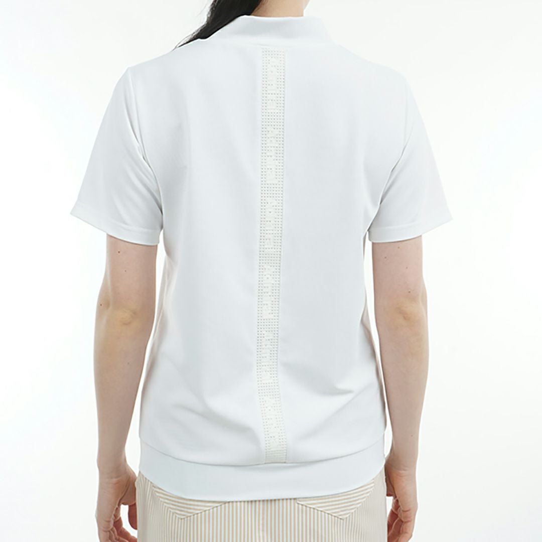 アドミラル ゴルフ Admiral GOLF レディース レディース ミニワッフル エンボスロゴ モックシャツ ADLA506 詳細7