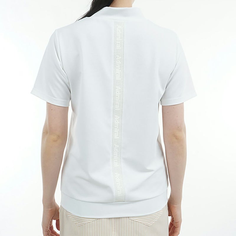 アドミラル ゴルフ Admiral GOLF レディース レディース ミニワッフル エンボスロゴ モックシャツ ADLA506 詳細7