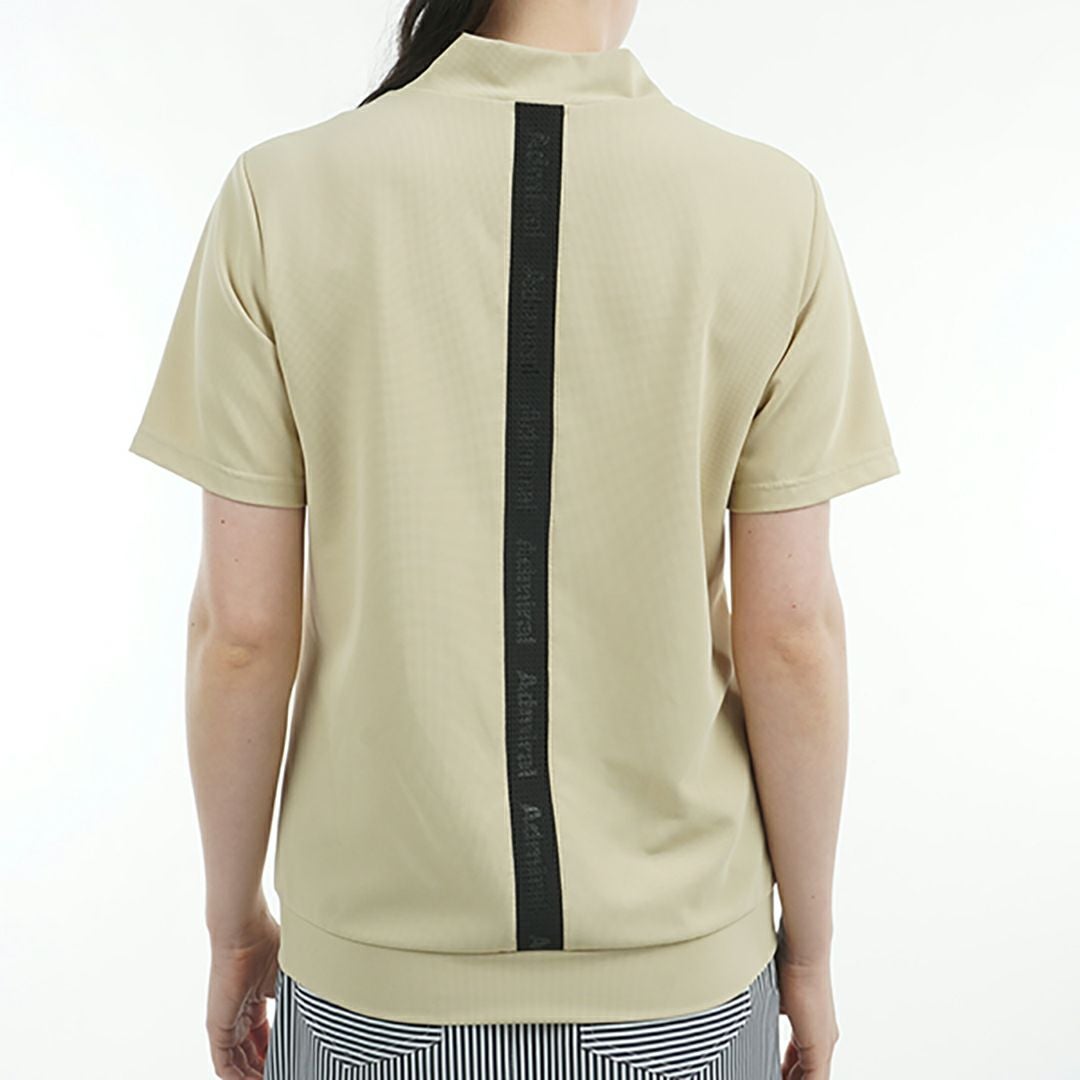 アドミラル ゴルフ Admiral GOLF レディース レディース ミニワッフル エンボスロゴ モックシャツ ADLA506 詳細9