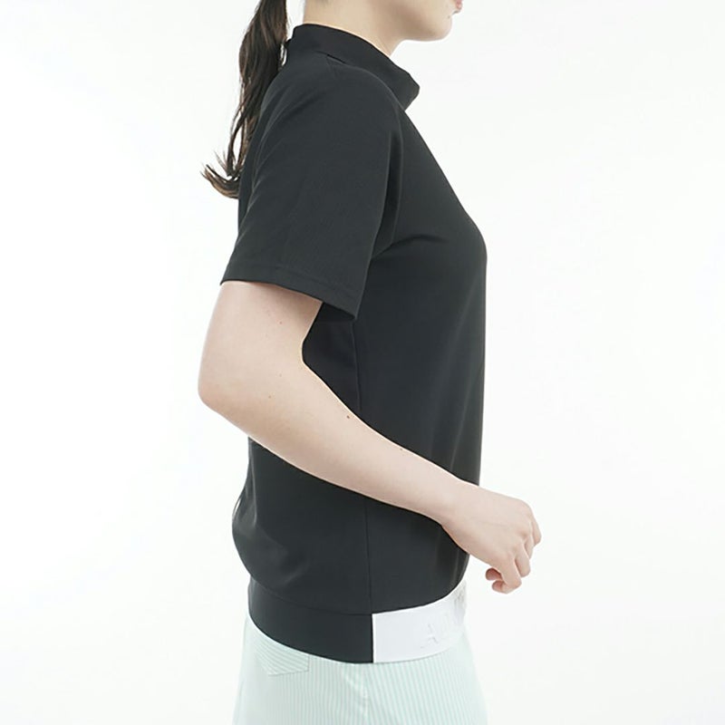 アドミラル ゴルフ Admiral GOLF レディース レディース ミニワッフル エンボスロゴ モックシャツ ADLA506 詳細11