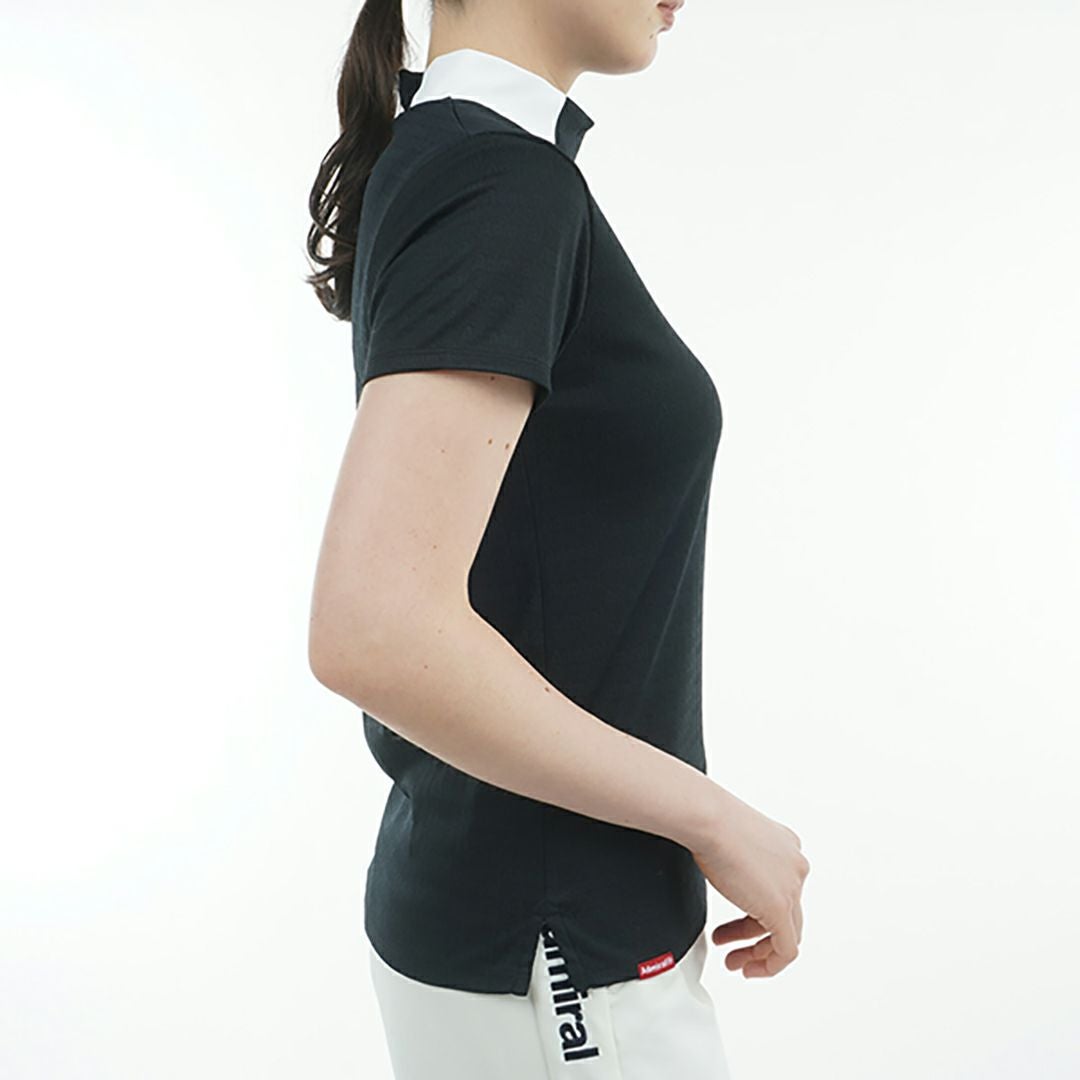 アドミラル ゴルフ Admiral GOLF レディース レディース ロゴジャガード モックシャツ ADLA507 詳細11