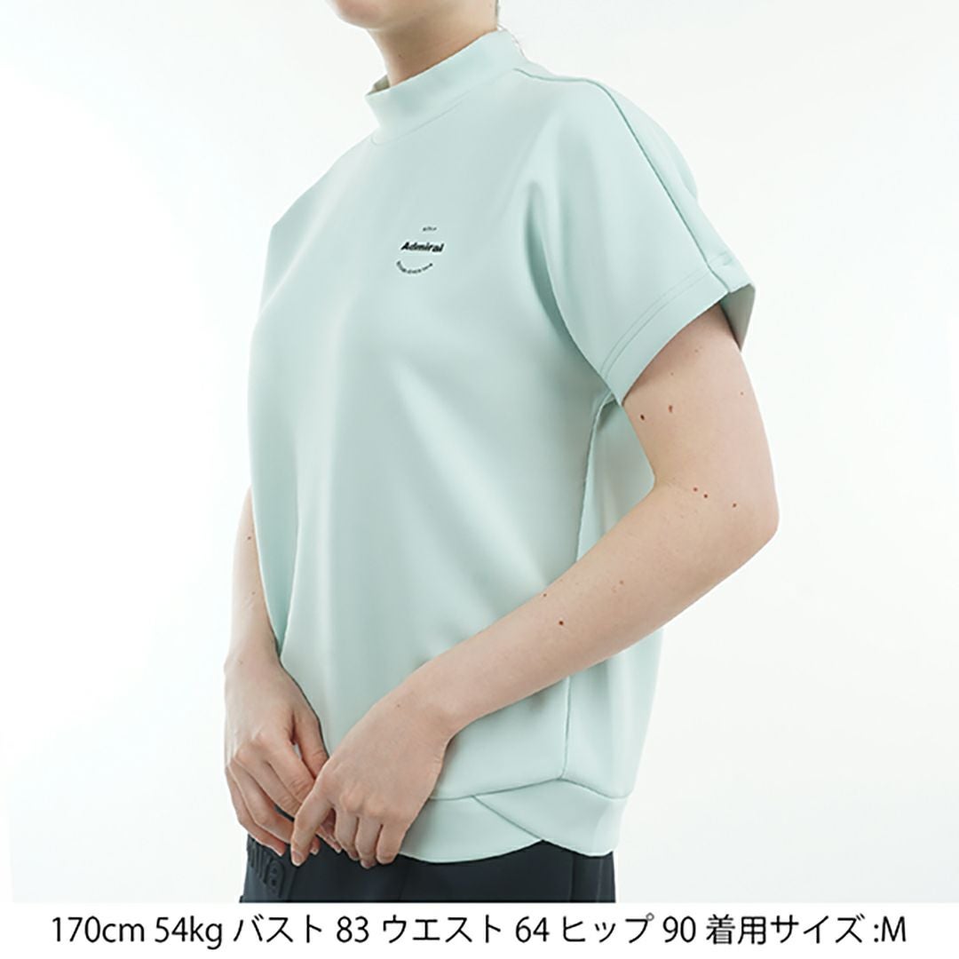 アドミラル ゴルフ Admiral GOLF レディース レディース エンボスロゴ ダンボールモックシャツ ADLA513 詳細5