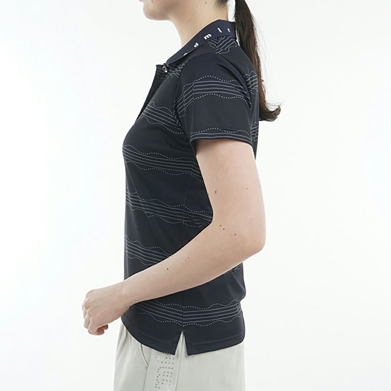 アドミラル ゴルフ Admiral GOLF レディース レディース スパッシー ウェーブストライプ ポロシャツ ADLA517 詳細10