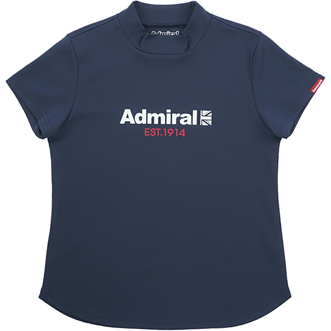 アドミラル ゴルフ Admiral GOLF レディース レディース カラタッチ ロゴプリントモックシャツ ADLA518 詳細8