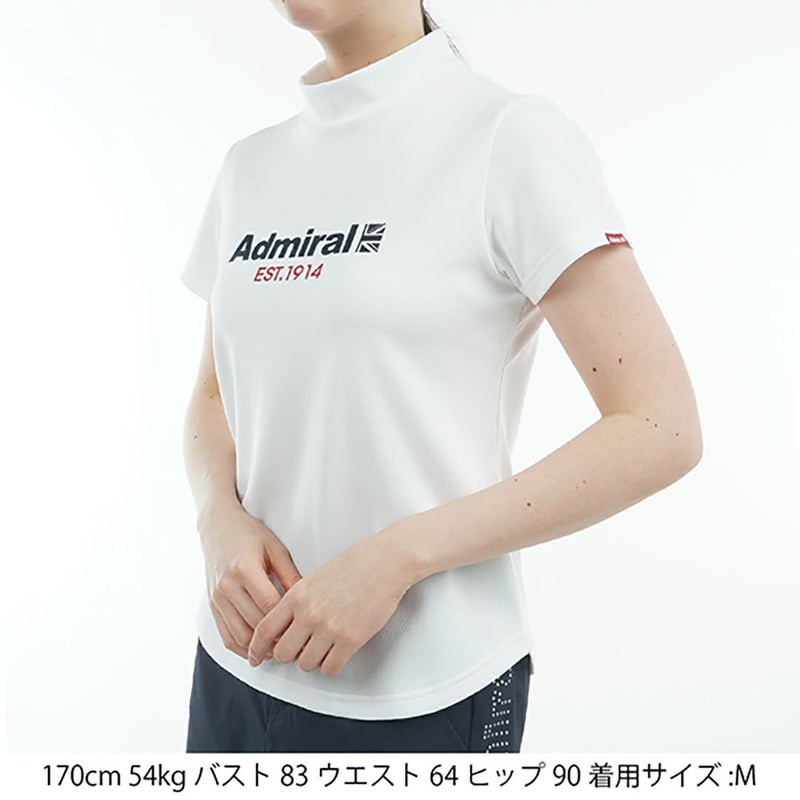 アドミラル ゴルフ Admiral GOLF レディース レディース カラタッチ ロゴプリントモックシャツ ADLA518 詳細9