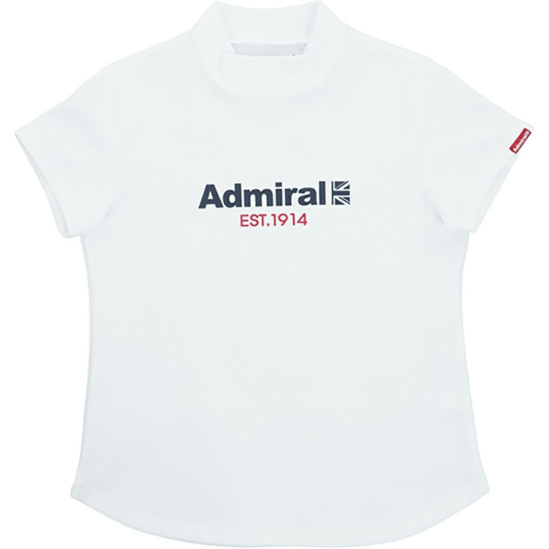 アドミラル ゴルフ Admiral GOLF レディース レディース カラタッチ ロゴプリントモックシャツ ADLA518 詳細11