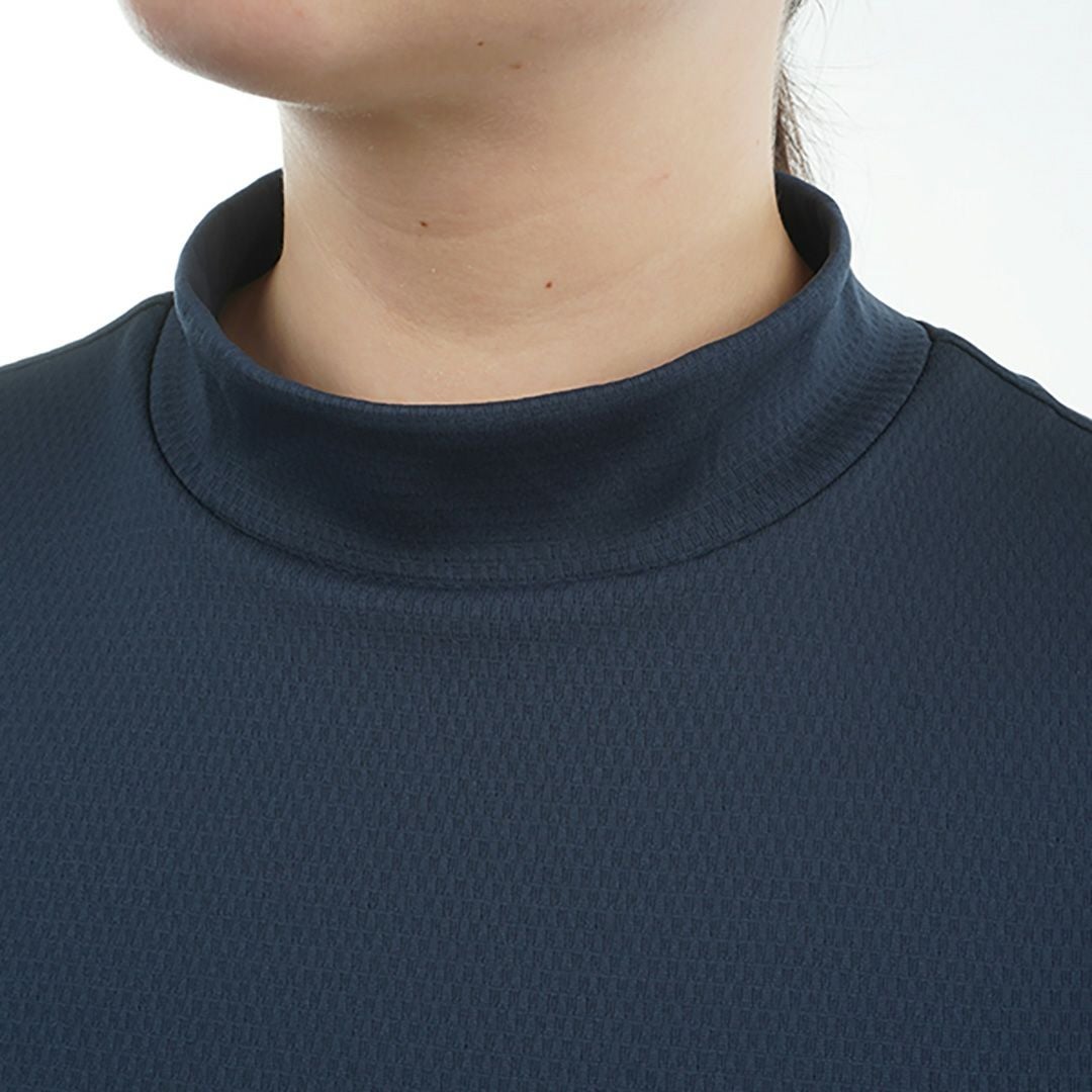 アドミラル ゴルフ Admiral GOLF レディース レディース カラタッチ ロゴプリントモックシャツ ADLA518 詳細25