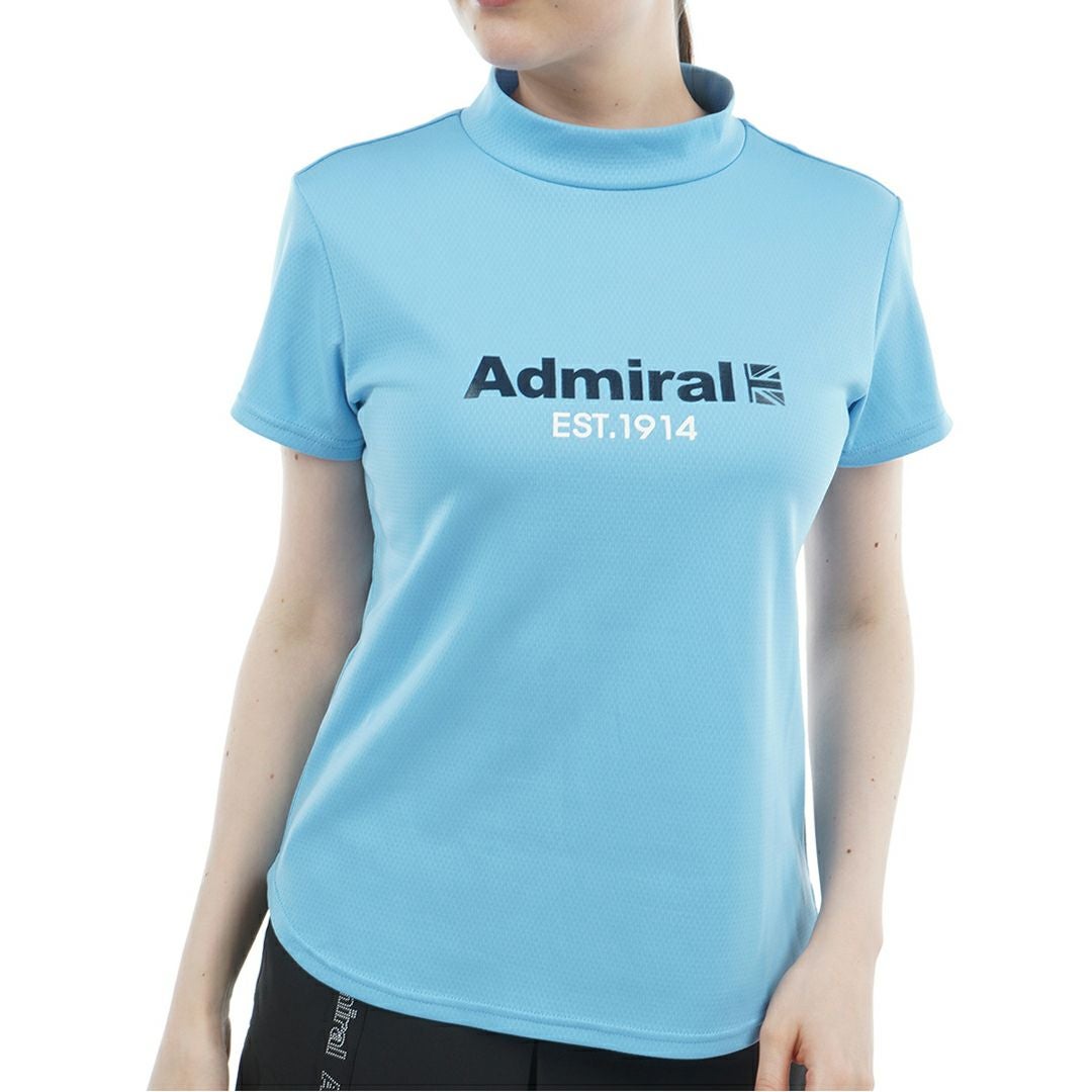 Admiral　アドミラル　ショートスリーブシャツ　Ｌサイズ 30％OFF】[アドミラル ゴルフ]レディース カラタッチ ロゴプリント