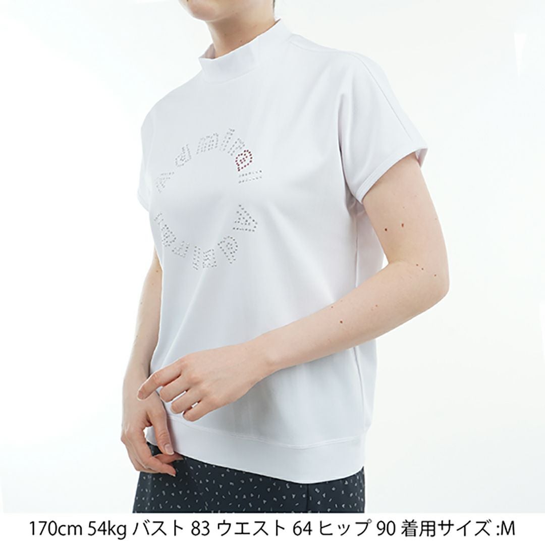 アドミラル ゴルフ Admiral GOLF レディース レディース メタリックロゴ カノコモックシャツ ADLA523 詳細7