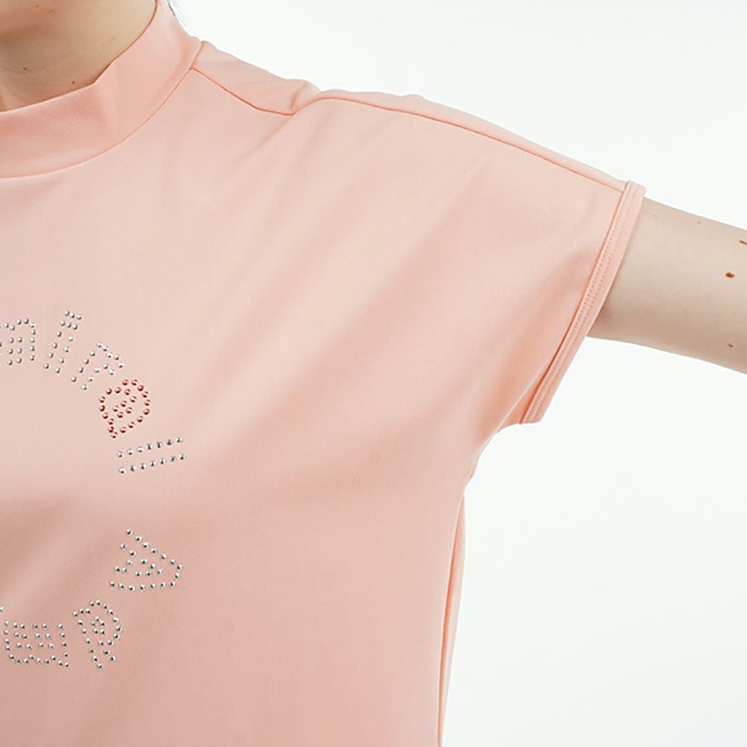 アドミラル ゴルフ Admiral GOLF レディース レディース メタリックロゴ カノコモックシャツ ADLA523 詳細16