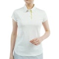 アドミラル ゴルフ Admiral GOLF レディース レディース ダンシングロゴ キャップスリーブポロシャツ ADLA524 詳細2