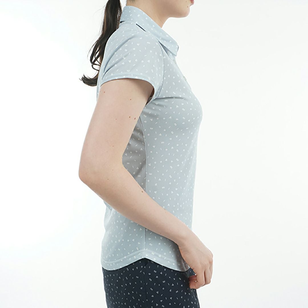 アドミラル ゴルフ Admiral GOLF レディース レディース ダンシングロゴ キャップスリーブポロシャツ ADLA524 詳細11