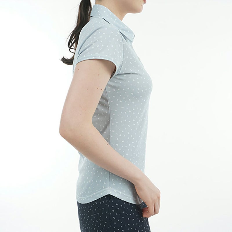 アドミラル ゴルフ Admiral GOLF レディース レディース ダンシングロゴ キャップスリーブポロシャツ ADLA524 詳細11