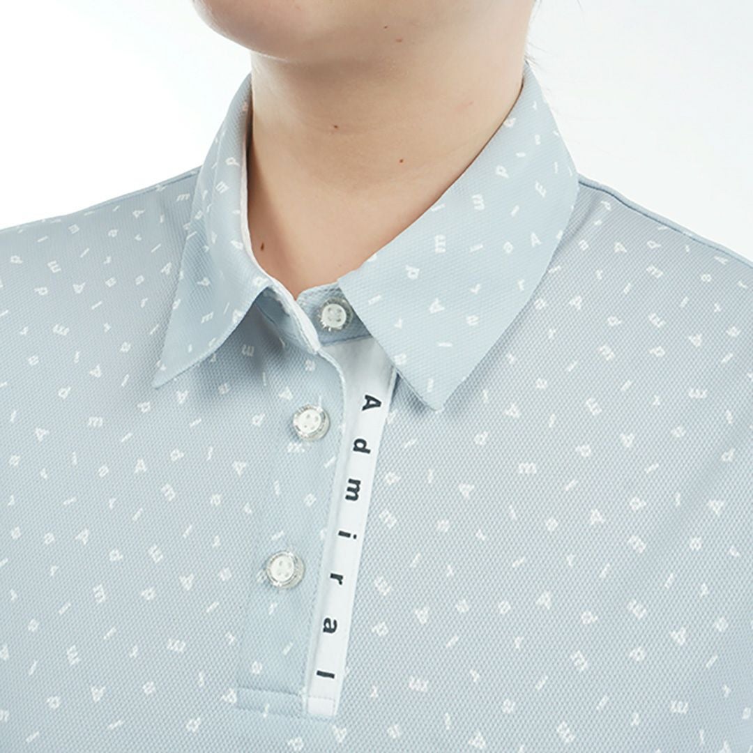 アドミラル ゴルフ Admiral GOLF レディース レディース ダンシングロゴ キャップスリーブポロシャツ ADLA524 詳細13