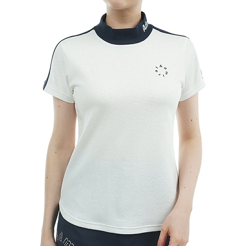 アドミラル ゴルフ Admiral GOLF レディース レディース 接触冷感 ジオメタリックロゴ モックシャツ ADLA529 詳細2