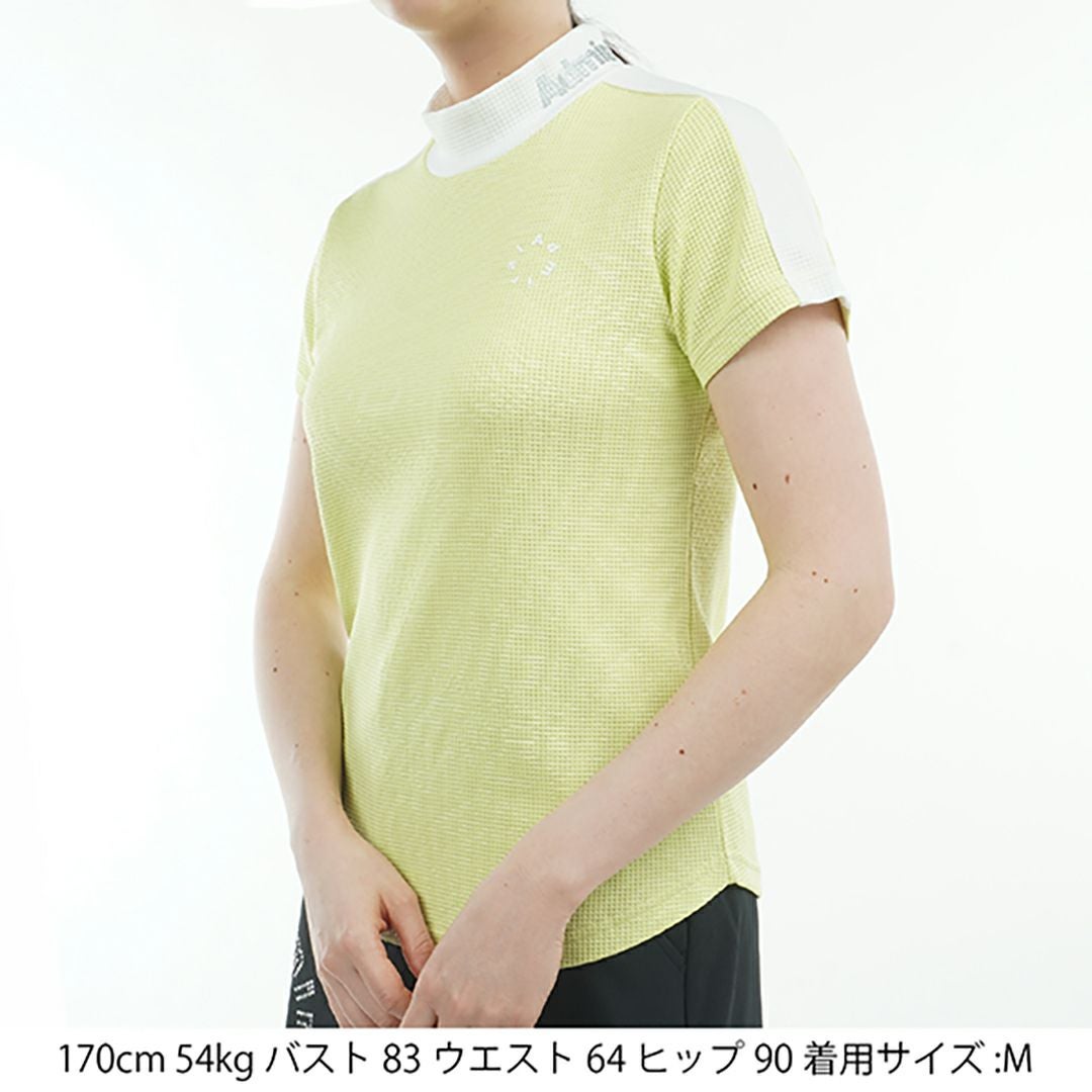 アドミラル ゴルフ Admiral GOLF レディース レディース 接触冷感 ジオメタリックロゴ モックシャツ ADLA529 詳細9