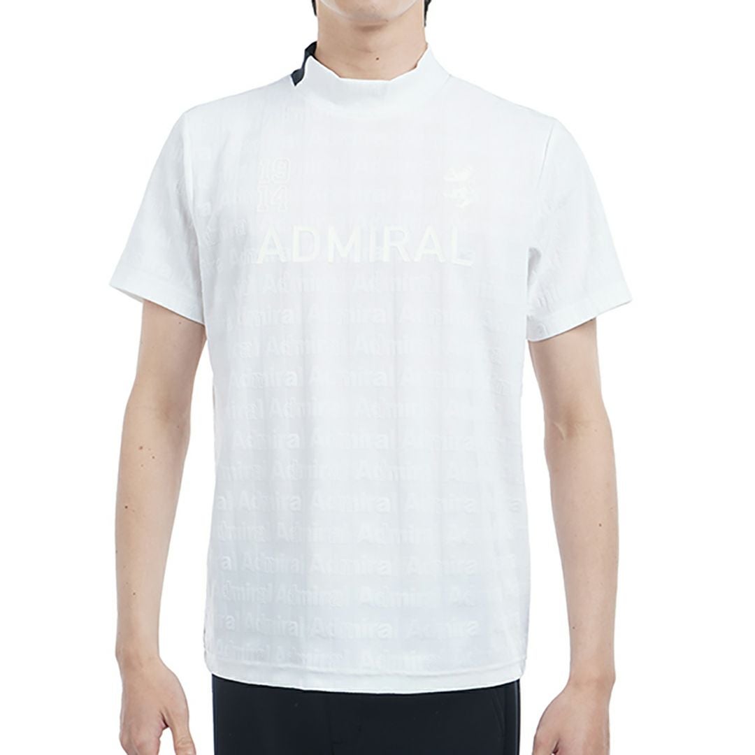 アドミラル ゴルフ Admiral GOLF メンズ メンズ ストライプジャガード モックネックシャツ ADMA501 詳細2