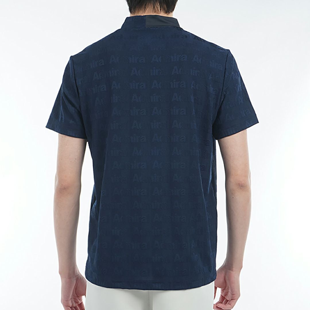 アドミラル ゴルフ Admiral GOLF メンズ メンズ ストライプジャガード モックネックシャツ ADMA501 詳細12