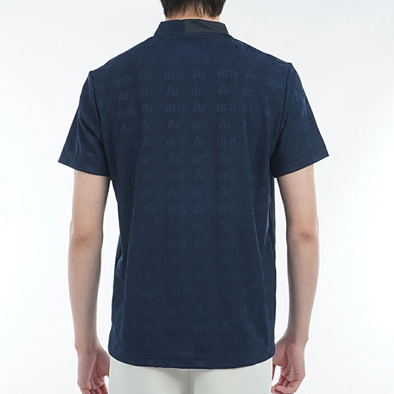 アドミラル ゴルフ Admiral GOLF メンズ メンズ ストライプジャガード モックネックシャツ ADMA501 詳細12