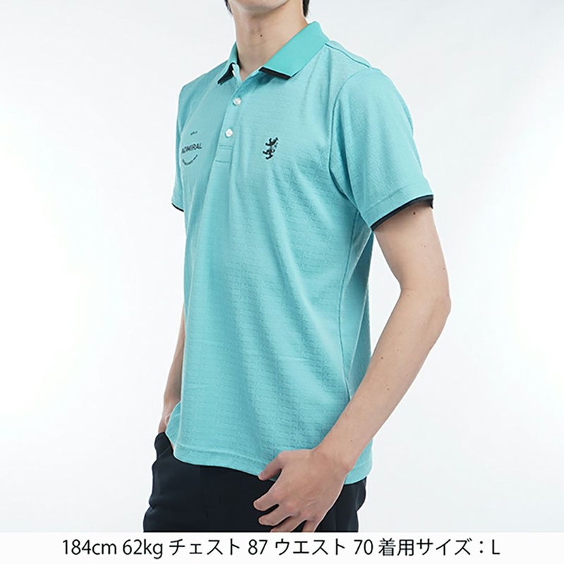 アドミラル ゴルフ Admiral GOLF メンズ メンズ ロゴジャガード ポロシャツ ADMA502 詳細8