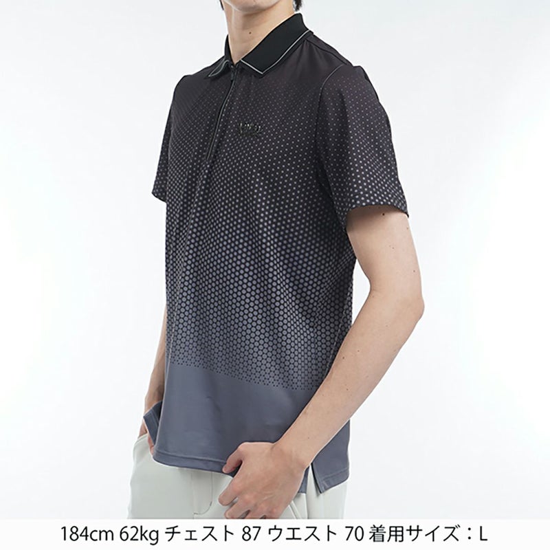 アドミラル ゴルフ Admiral GOLF メンズ メンズ ドットグラデーション ハーフジップポロ ADMA504 詳細6