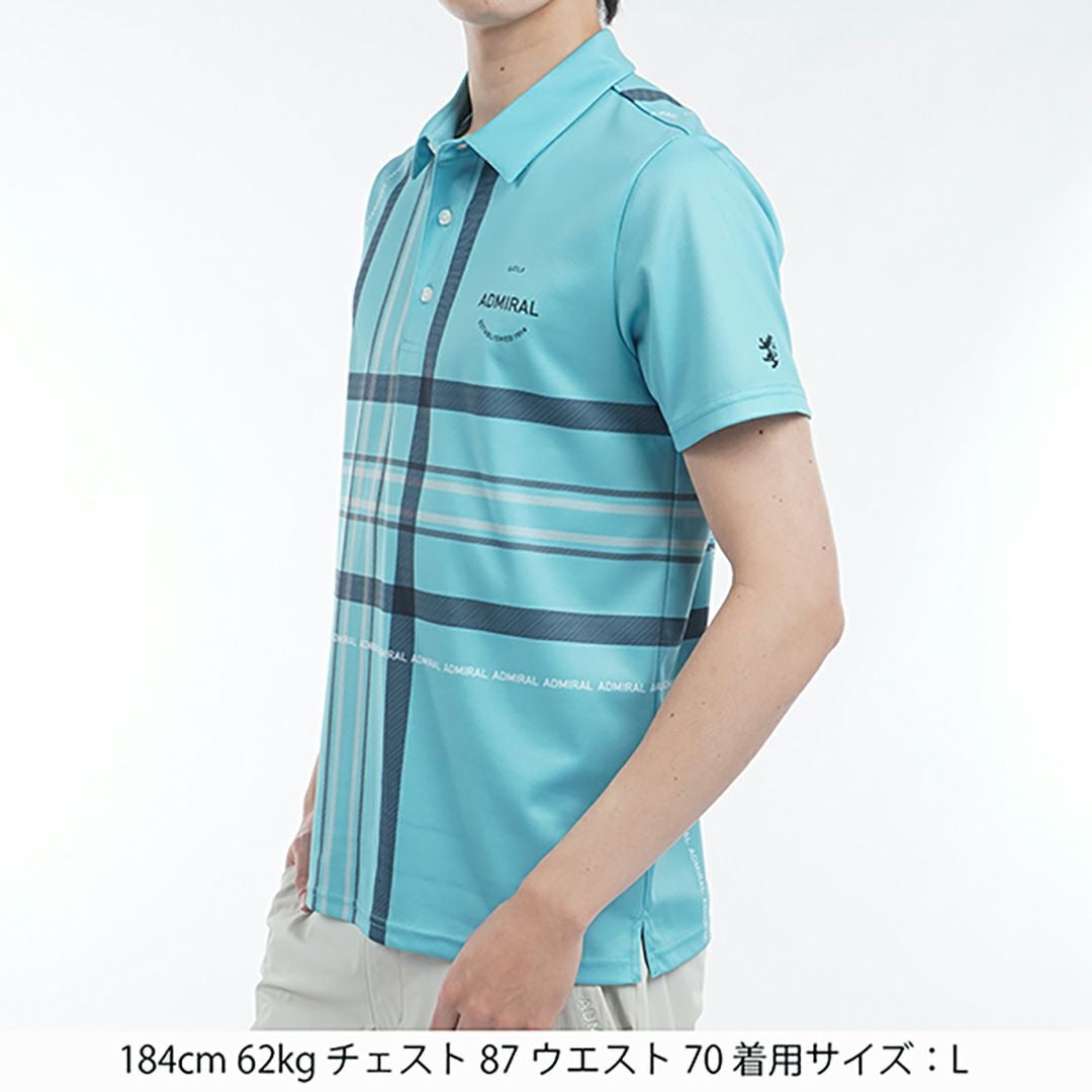 アドミラル ゴルフ Admiral GOLF メンズ メンズ チェックプリント シャツ ADMA508 詳細11
