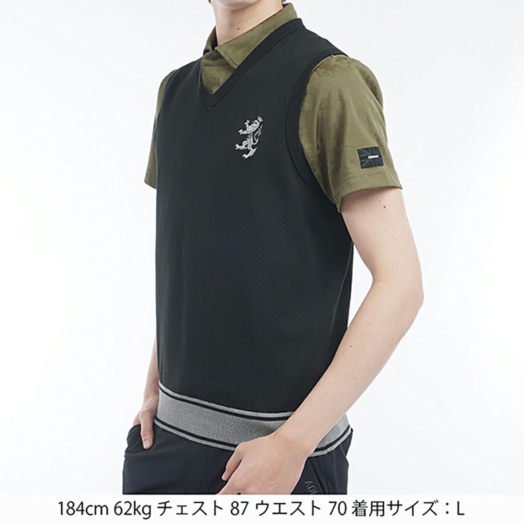 30％OFF】[アドミラル ゴルフ]メンズ ポリエステル ニットベスト