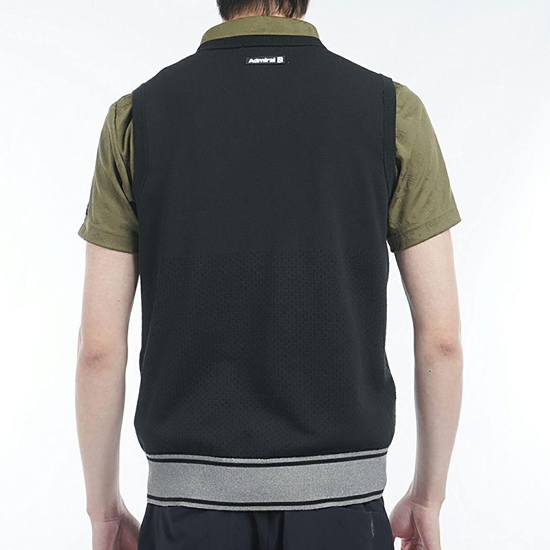 Admiral アドミラル　ブラックテニス ベスト M ユニセックス 30％OFF】[アドミラル ゴルフ]メンズ ポリエステル ニットベスト