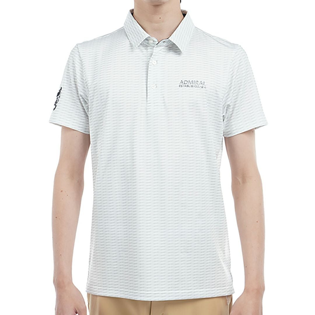 アドミラル ゴルフ Admiral GOLF メンズ メンズ 小紋柄 プリントシャツ ADMA515 詳細2