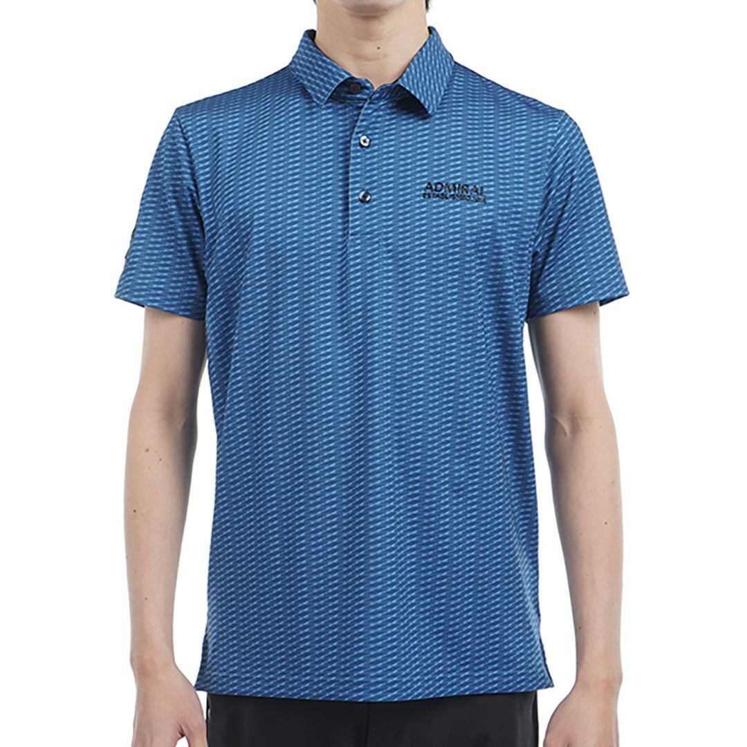 アドミラル ゴルフ Admiral GOLF メンズ メンズ 小紋柄 プリントシャツ ADMA515 詳細4
