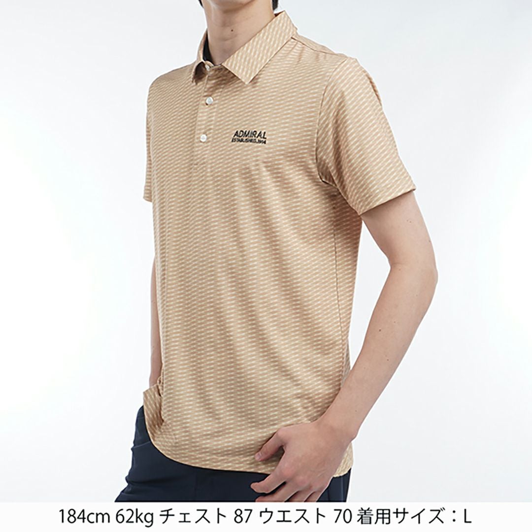 30％OFF】[アドミラル ゴルフ]メンズ 小紋柄 プリントシャツ | 【公式