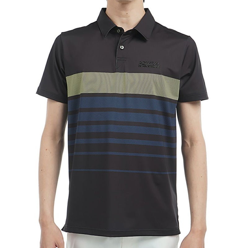 アドミラル ゴルフ Admiral GOLF メンズ メンズ グラデーションボーダー プリントシャツ ADMA519 詳細1