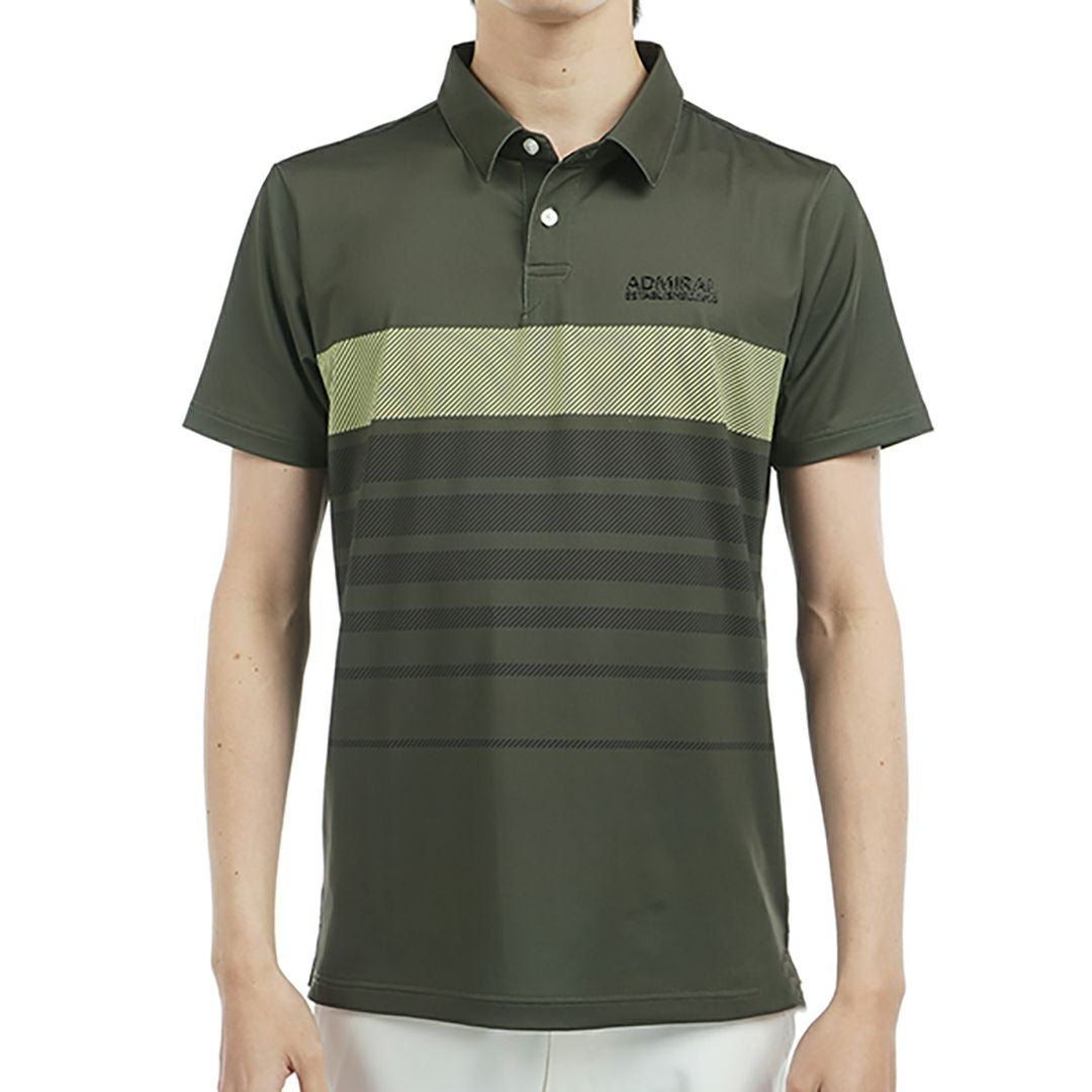 アドミラル ゴルフ Admiral GOLF メンズ メンズ グラデーションボーダー プリントシャツ ADMA519 詳細3