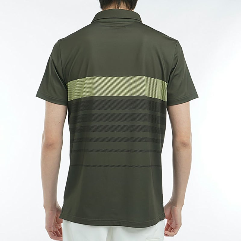 アドミラル ゴルフ Admiral GOLF メンズ メンズ グラデーションボーダー プリントシャツ ADMA519 詳細9