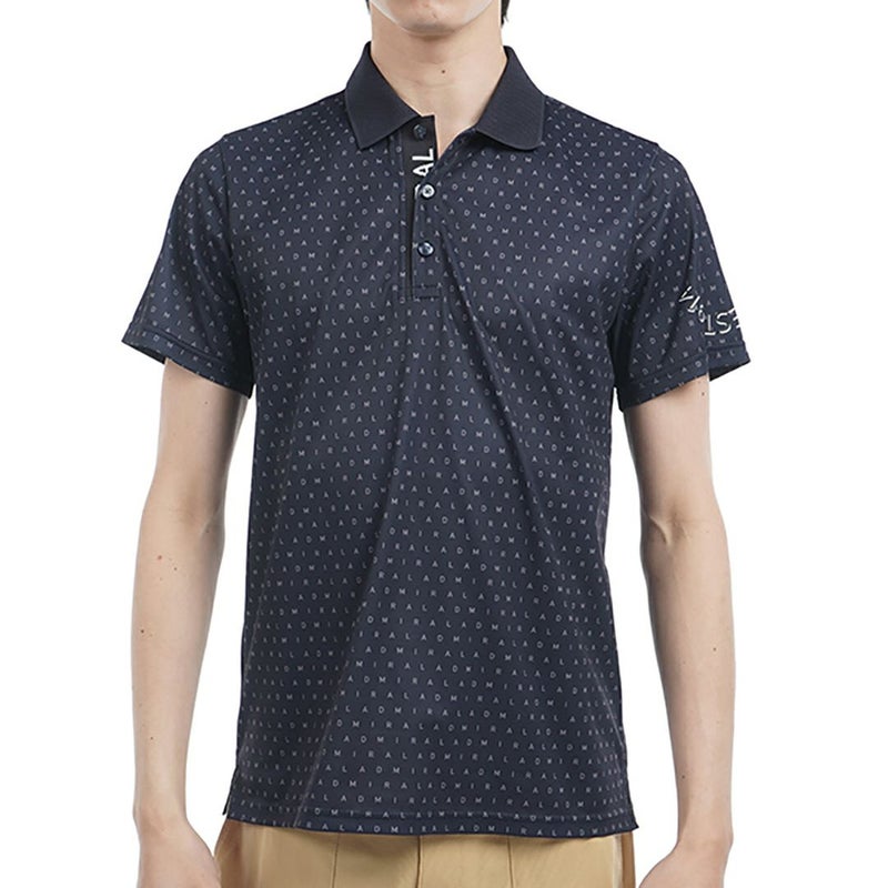 アドミラル ゴルフ Admiral GOLF メンズ メンズ モノグラムプリント スパッシーポロシャツ ADMA526 詳細1