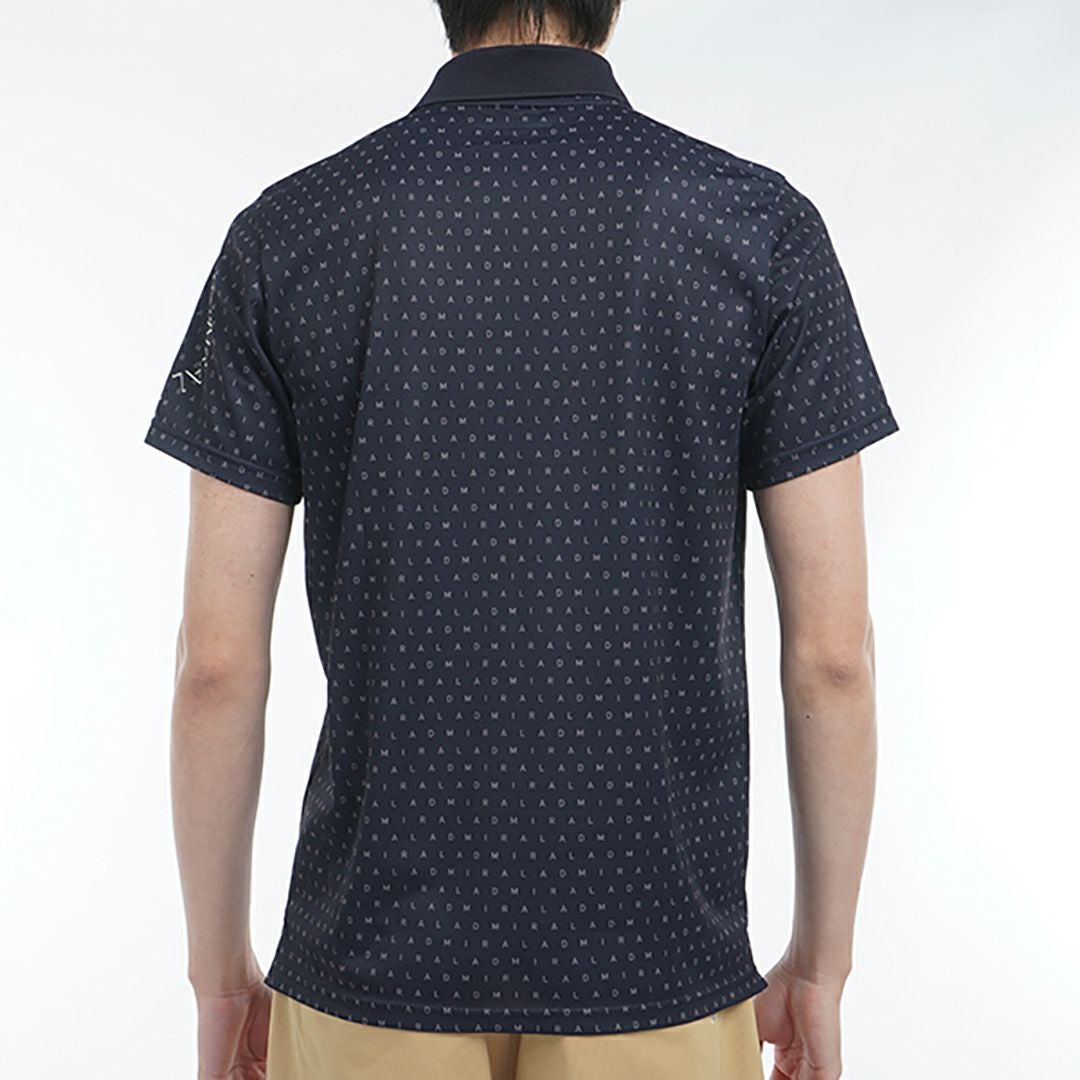 アドミラル ゴルフ Admiral GOLF メンズ メンズ モノグラムプリント スパッシーポロシャツ ADMA526 詳細5