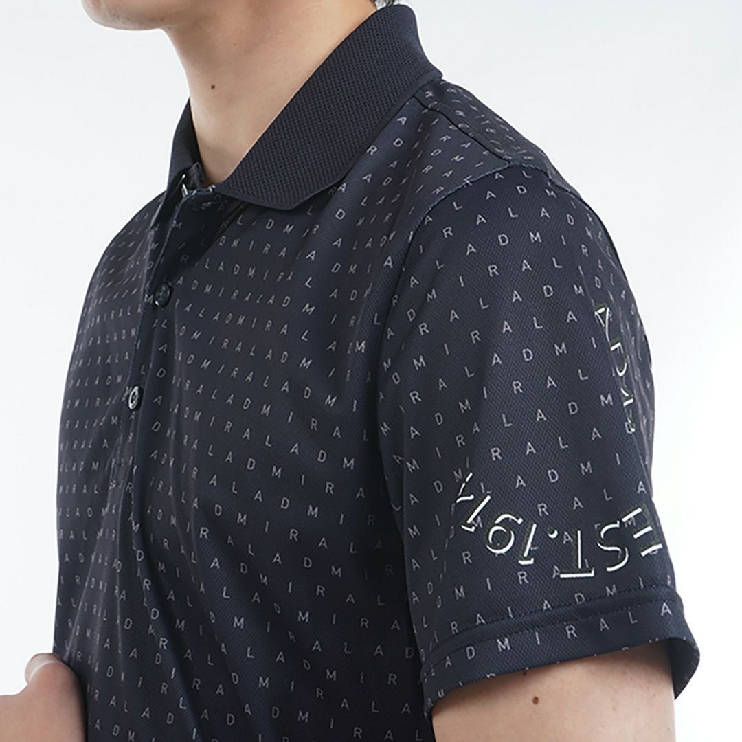 アドミラル ゴルフ Admiral GOLF メンズ メンズ モノグラムプリント スパッシーポロシャツ ADMA526 詳細13